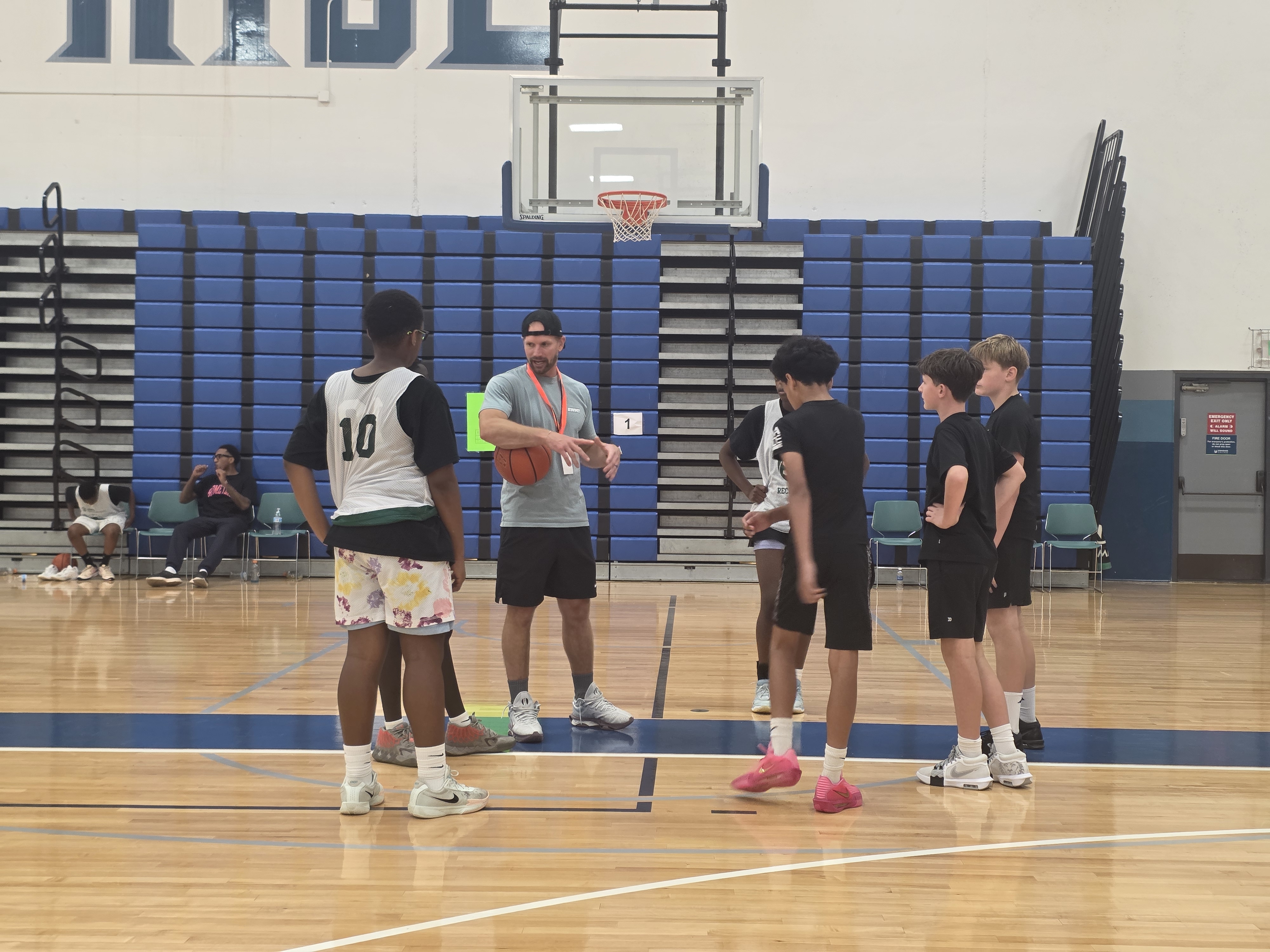 Coach with youth team