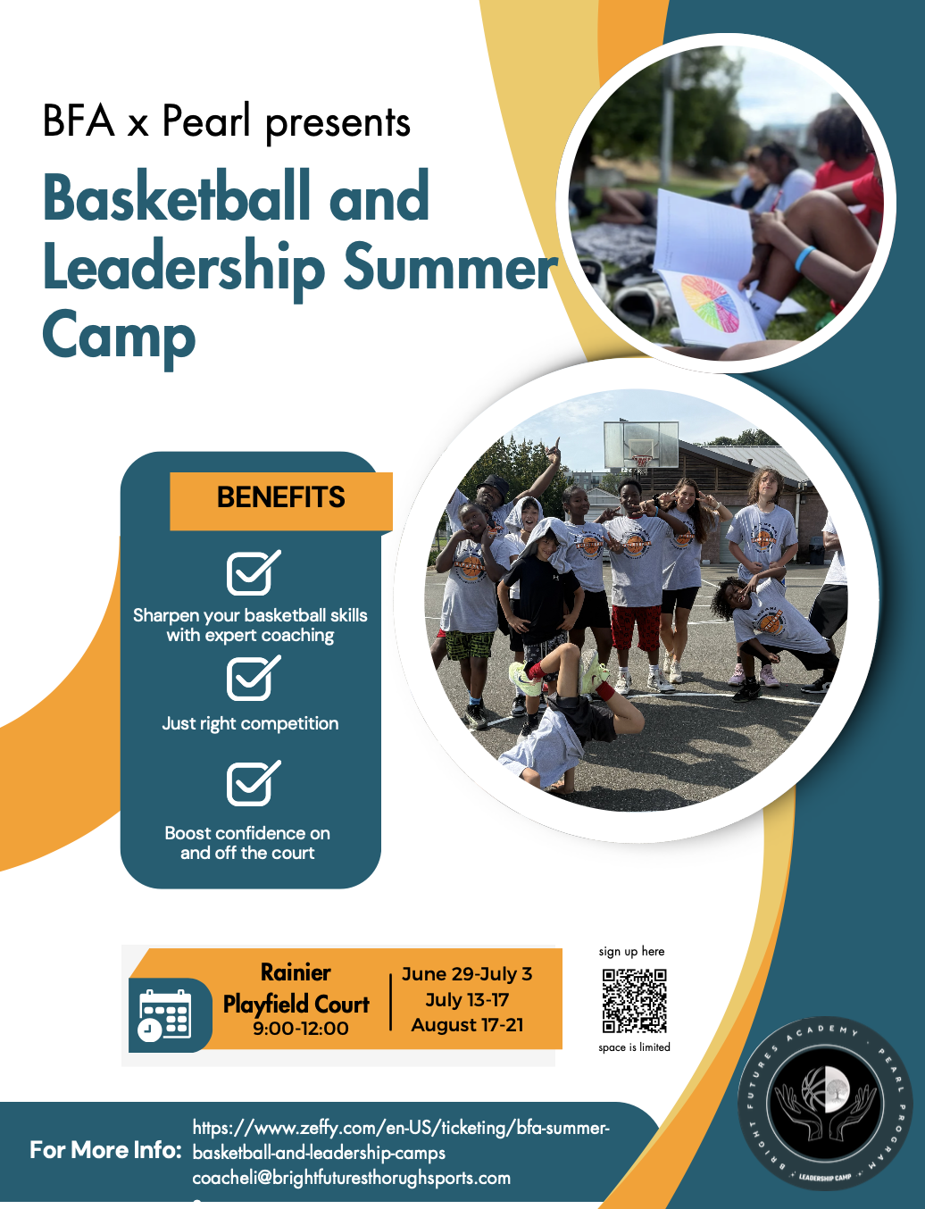 BFA × PEARL Basketball and Leadership Summer Camp 2026